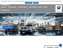 Tablet Screenshot of bmw-wormser.de